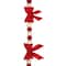 6ft. Red & White Pom Pom & Bow Garland by Ashland®